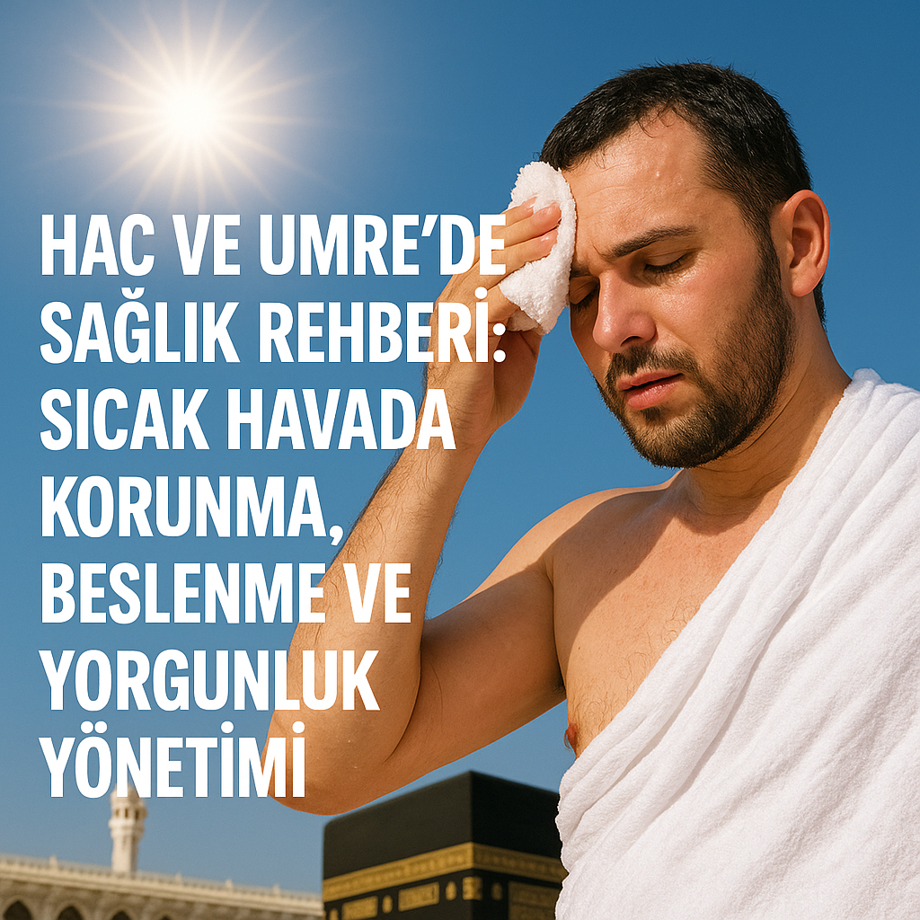Hac ve Umre’de Sağlık Rehberi: Sıcak Havada Korunma, Beslenme ve Yorgunluk Yönetimi